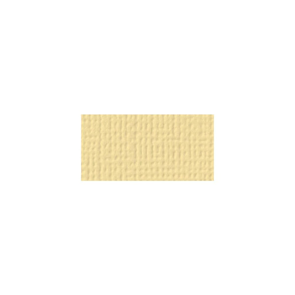 American Crafts - Textured Cardstock 12"X12" - Butter