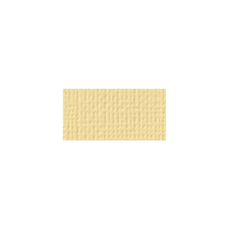 American Crafts - Textured Cardstock 12"X12" - Butter