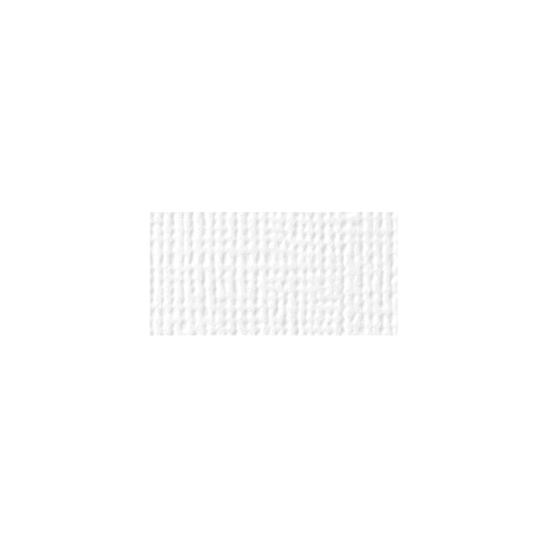 American Crafts - Textured Cardstock 12"X12" - White