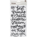 American Crafts - Girl Squad - Thickers Stickers - Phrases - Foam