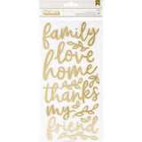 Jen Hadfield - Along The Way - Thickers Stickers - Phrase - Gold Foiled Foam
