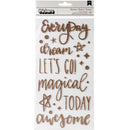 Shimelle - Head In The Clouds - Thickers Stickers - Adventures - Phrases - Foam - Gold Glitter