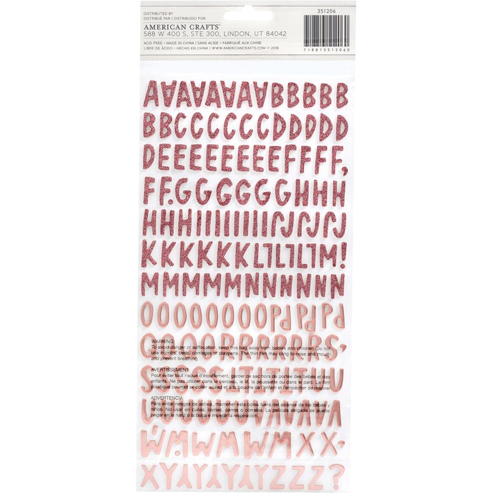 Amy Tangerine - Stay Sweet - Thickers Stickers - Be Kind Alpha - Bush Foam