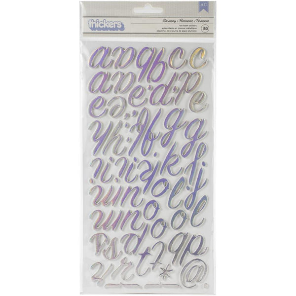American Crafts - Thickers Stickers - Harmony With Iridescent Foil