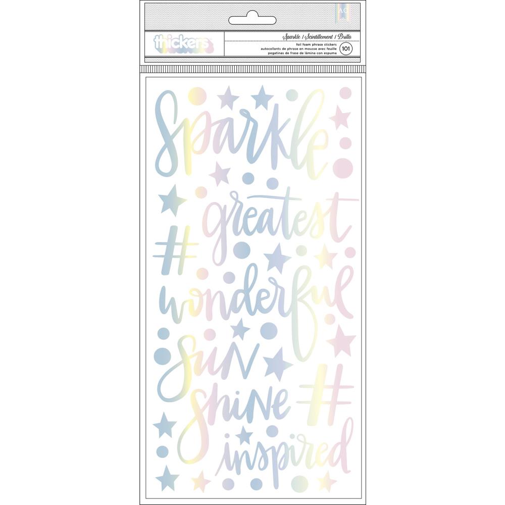 Shimelle - Sparkle City - Thickers Stickers - Sparkle Phrases & Icons - Foam