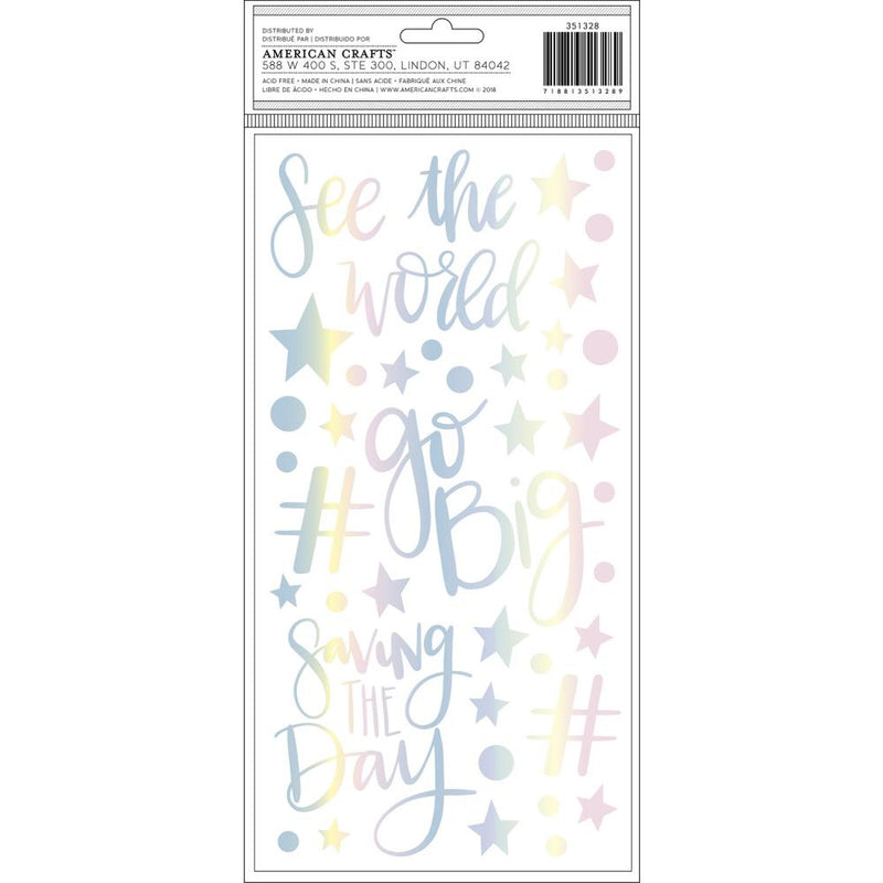 Shimelle - Sparkle City - Thickers Stickers - Sparkle Phrases & Icons - Foam