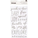 Pebbles - Peek-A-Boo You - Thickers Stickers Phrase & Icons - Puffy