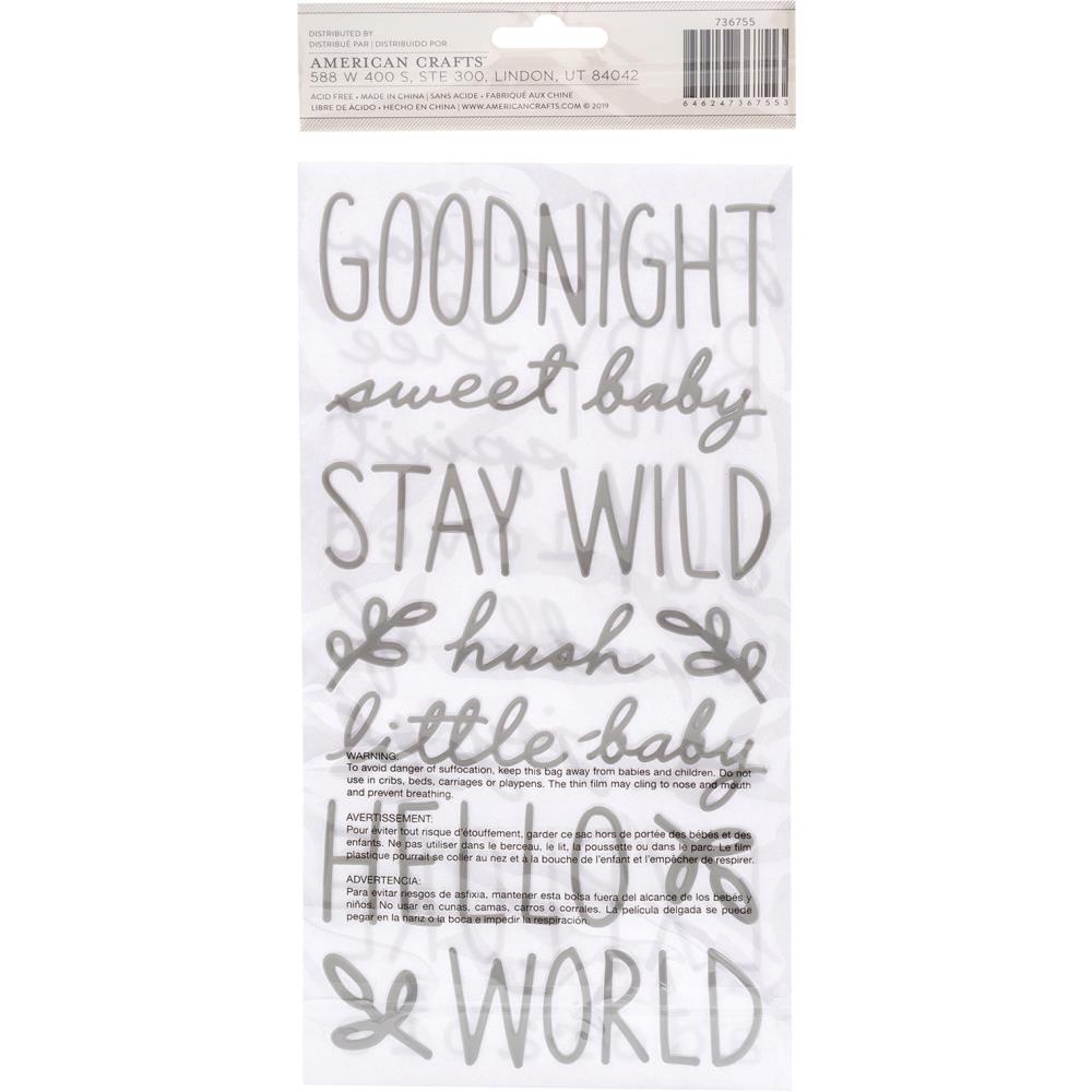 Pebbles - Peek-A-Boo You - Thickers Stickers Phrase & Icons - Puffy
