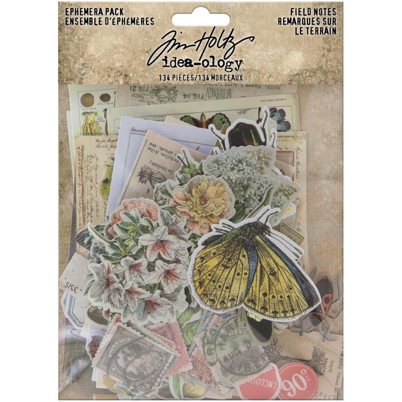 Tim Holtz - Advantus - Idea-Ology - Ephemera Pack - Field Notes