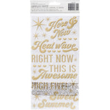 Dear Lizzy - Here & Now - Thickers Stickers - Heat Wave Phrase & Icons - Puffy
