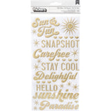 Dear Lizzy - Here & Now - Thickers Stickers - Heat Wave Phrase & Icons - Puffy