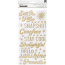 Dear Lizzy - Here & Now - Thickers Stickers - Heat Wave Phrase & Icons - Puffy