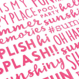 American Crafts - Sun & Fun - Thickers Stickers - Phrase/Puffy