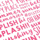 American Crafts - Sun & Fun - Thickers Stickers - Phrase/Puffy