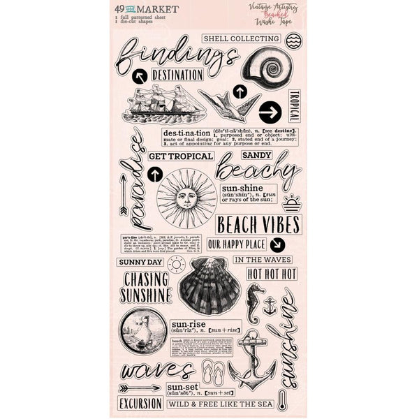 49 And Market - Vintage Artistry Beached - Washi Tape