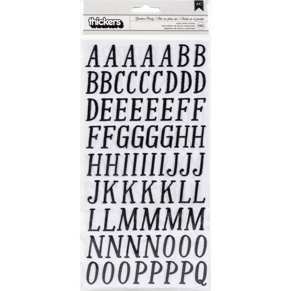 Maggie Holmes - Garden Party - Thickers Stickers - Delightful Alphabet - Puffy