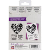 Crafter's Companion - Abstract Clear Stamps - Blooming Heart