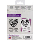 Crafter's Companion - Abstract Clear Stamps - Blooming Heart