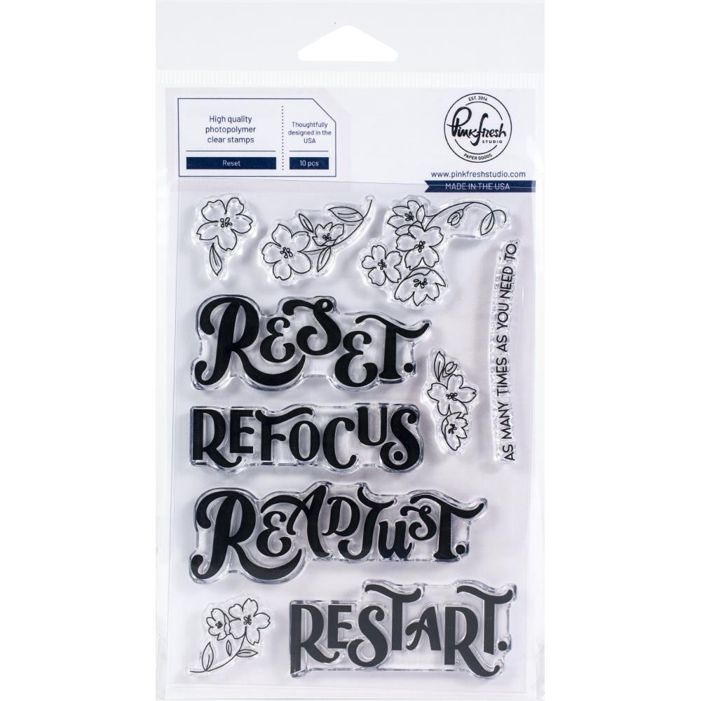 Pinkfresh Studio - Clear Stamp Set 4"X6" - Reset