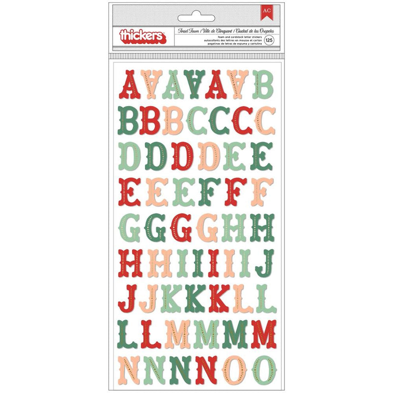 American Crafts - Busy Sidewalks - Thickers Stickers - Tinsel Town Alphabet