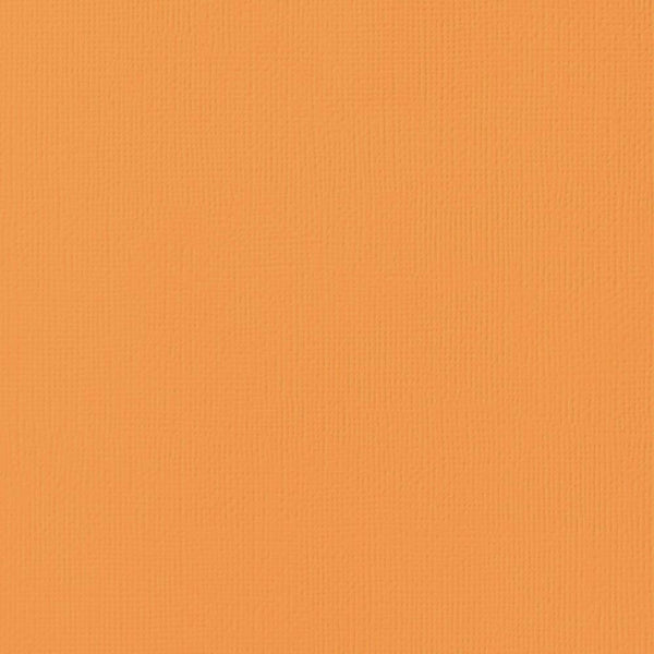 American Crafts - Textured Cardstock 12"X12" - Tangerine