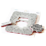 Pinkfresh Studio - Cling Rubber Background Stamp Set A2 - Happy Blooms Frame