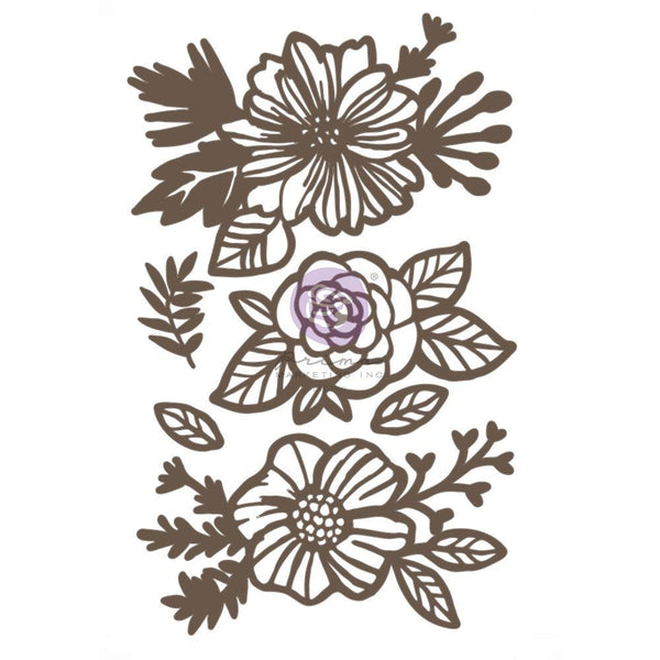 Prima - Laser Cut Chipboard - Happy Flowers