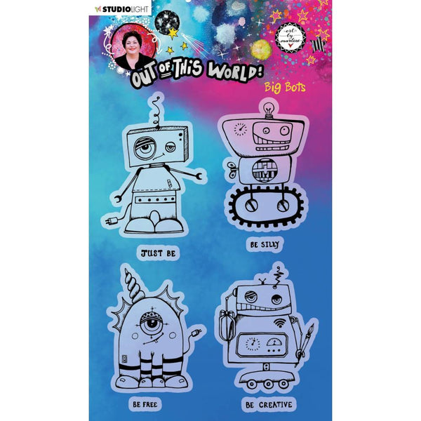 Art By Marlene - Out Of This World Clear Stamps - Big Bots