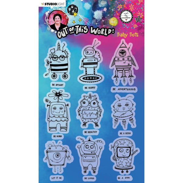 Art By Marlene - Out Of This World Clear Stamps - Baby Bots