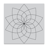 Hero Arts - Cling Stamp 6"X6" - Floral Color Wheel Bold Prints