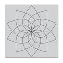 Hero Arts - Cling Stamp 6"X6" - Floral Color Wheel Bold Prints