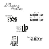 Sizzix - Clear Stamps - Positive Signs