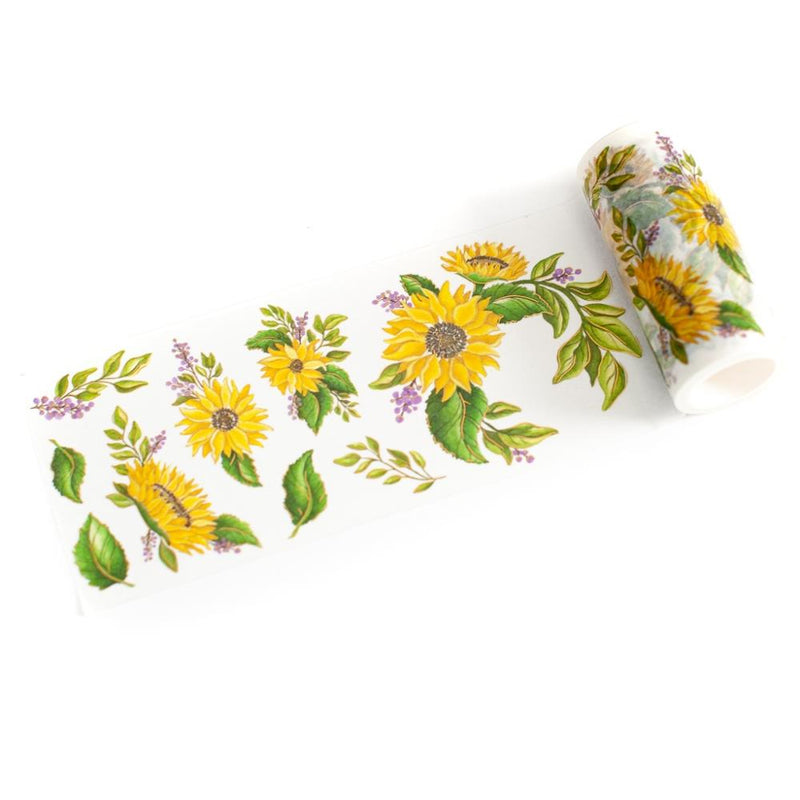 Pinkfresh Studio - Washi Tape 4"X11yd - Sunflowers