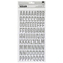 American Crafts - Thickers Pow! - Glitter Stickers - Cecily - Silver