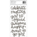 American Crafts - Girl Squad - Thickers Stickers - Phrases - Foam