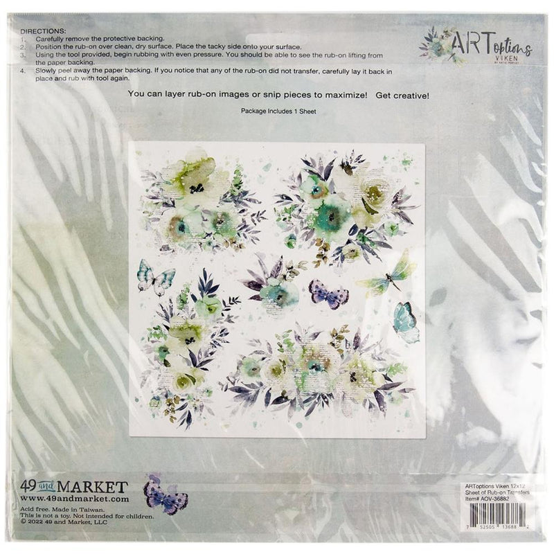 49 And Market - Viken  - Rub-Ons 12"X12"