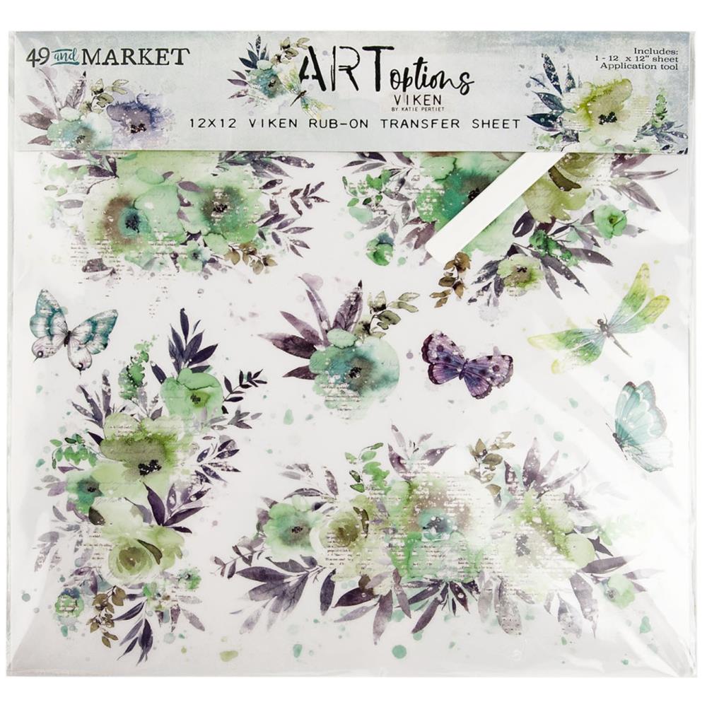 49 And Market - Viken  - Rub-Ons 12"X12"