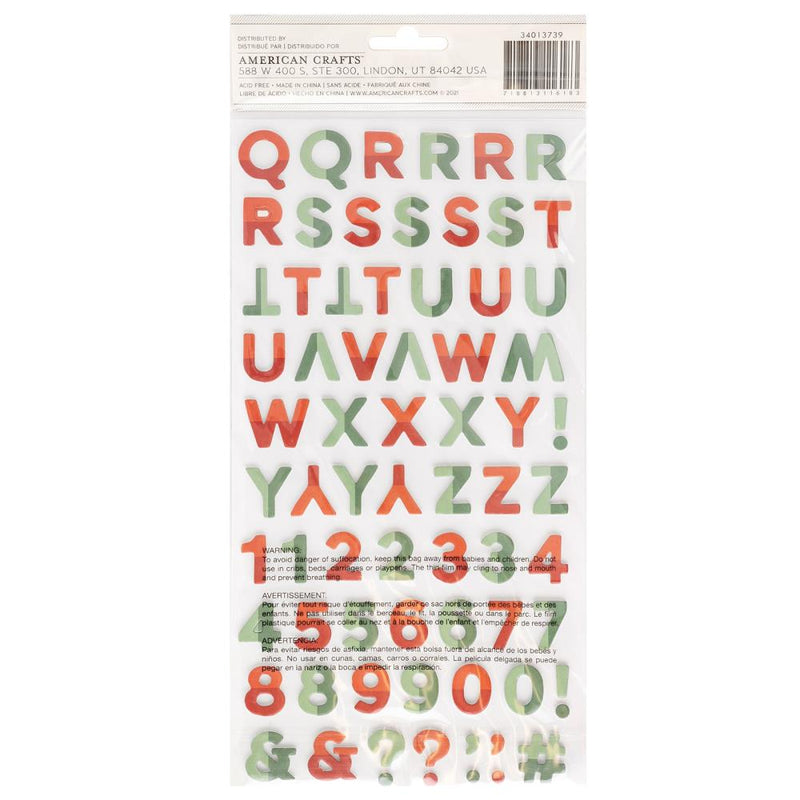 American Crafts - Mittens & Mistletoe - Thickers Stickers