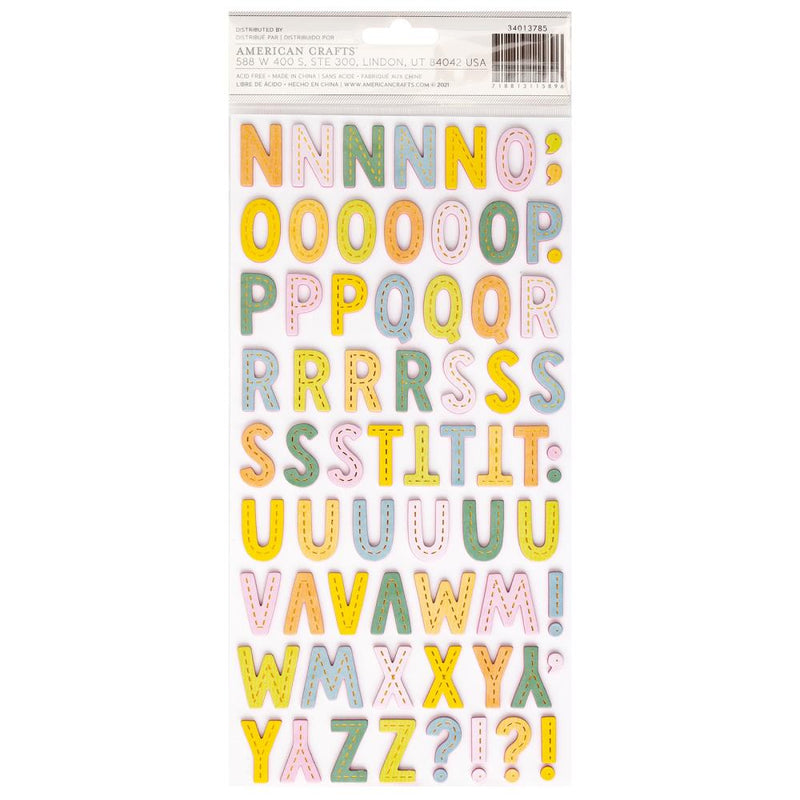 Paige Evans - Garden Shoppe - Thickers Stickers - Alphabet With Copper Foil Accents