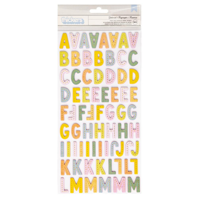 Paige Evans - Garden Shoppe - Thickers Stickers - Alphabet With Copper Foil Accents