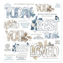 49 And Market - Vintage Artistry Serenity - Rub-Ons 12"X12" 1/Sheet - Sentiments