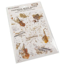 49 And Market - Rub-Ons 6"X8" - Music Blends