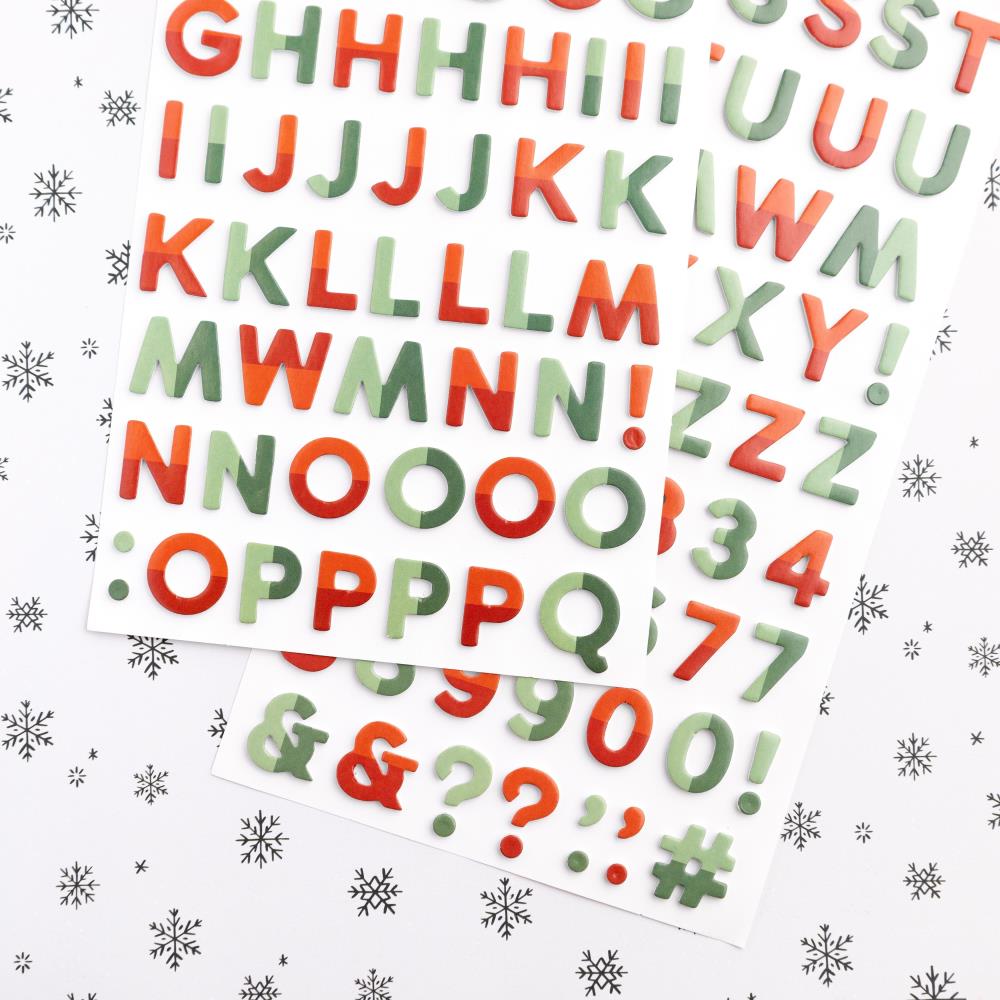 American Crafts - Mittens & Mistletoe - Thickers Stickers