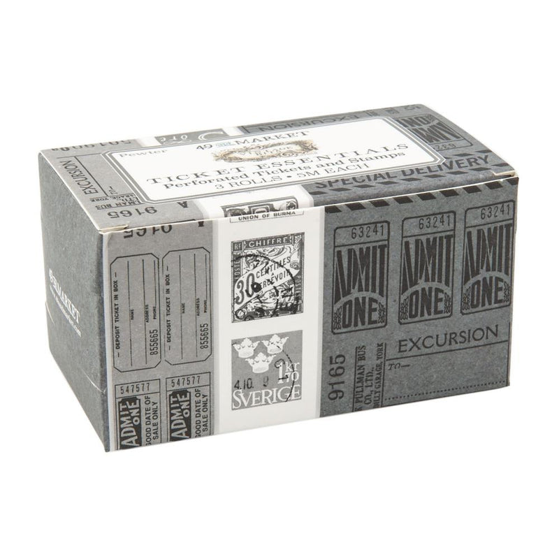 49 And Market - Vintage Bits Ticket Essentials - Pewter