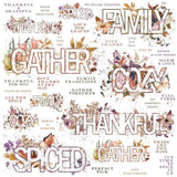 49 And Market - ARToptions Plum Groove - Rub-Ons 12"X12" 1/Sheet - Sentiments