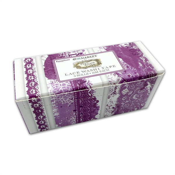 49 And Market - Vintage Bits Lace Washi Tape - Eggplant
