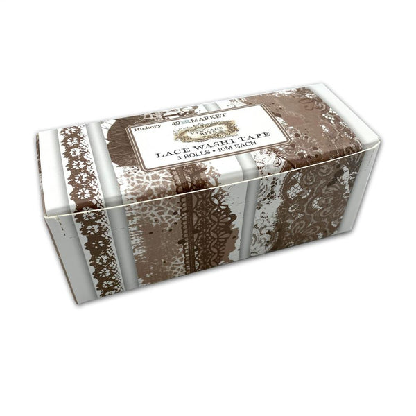 49 And Market - Vintage Bits Lace Washi Tape - Hickory
