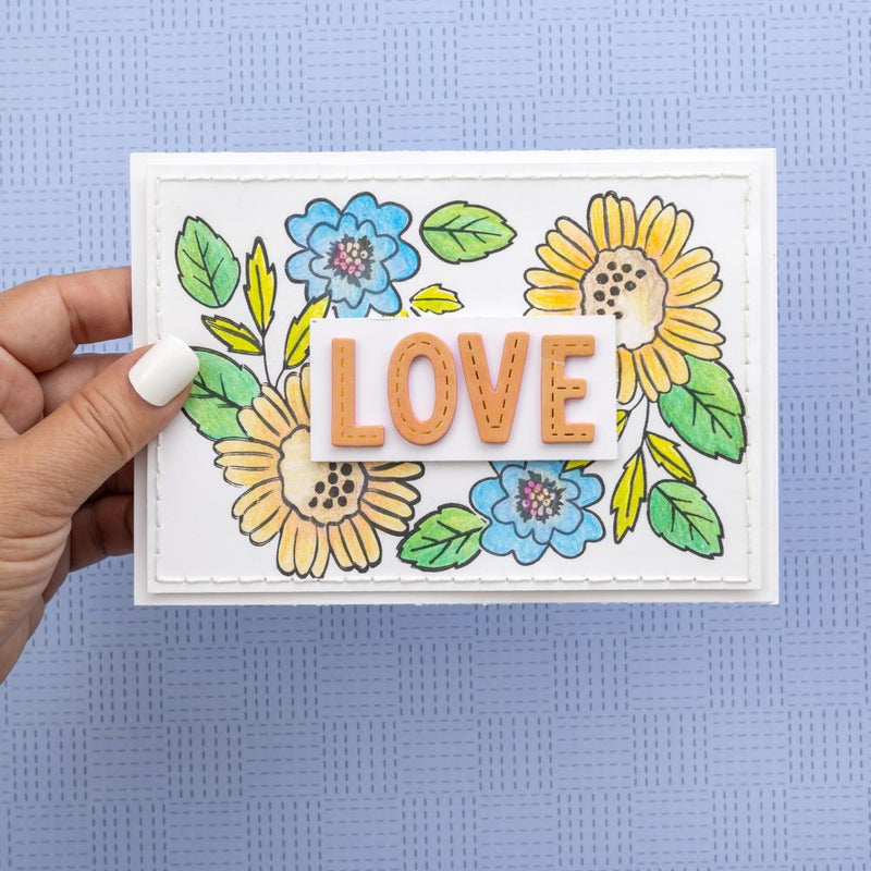 Paige Evans - Garden Shoppe - Thickers Stickers - Alphabet With Copper Foil Accents