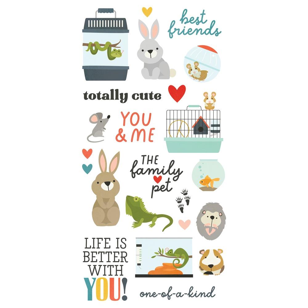 Simple Stories - Pet Shoppe - Foam Stickers