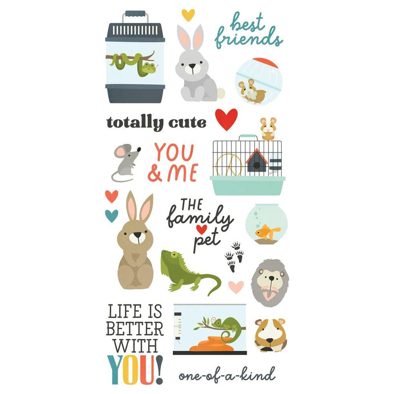 Simple Stories - Pet Shoppe - Foam Stickers